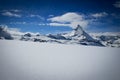 Matterhorn in winter Royalty Free Stock Photo