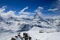 Matterhorn in winter Royalty Free Stock Photo