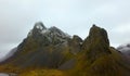 Matterhorn in Wolken eingehÃÂ¼llt im Wallis Royalty Free Stock Photo