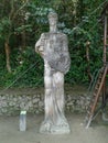 Matthew Evangelist Statue in Catacumba Park Lagoa Rodrigo de Freitas Rio de Janeiro Brazil.