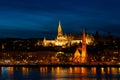 Matthias Church and Fisherman Bastion on Castle Hill in Budapest, Hungary Royalty Free Stock Photo