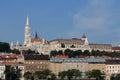 Matthias church and Fishermans bastion Budapest cityscape Royalty Free Stock Photo