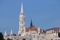 Matthias church and Fishermans bastion towers Budapest Royalty Free Stock Photo