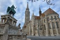 Matthias Church and King Saint Stephen statue