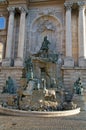 Matthias fountain in Buda castle, Budapest Royalty Free Stock Photo