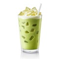 Mattia Green Tea Latte cold drink Royalty Free Stock Photo