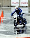 Mattie Griffin performing a stunt with his bike Royalty Free Stock Photo