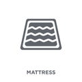 Mattress icon from Furniture and household collection.