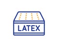 Mattress line icon. Orthopedic latex pad sign. Vector