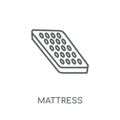 Mattress linear icon. Modern outline Mattress logo concept on wh