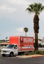 Mattress truck advertising mattress showroom, Cathedral City, California