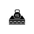 Mattress, weight, elasticity, strong icon. Simple convenience for sleeping icons for ui and ux, website or mobile application