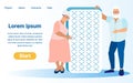 Mattresses Store Flat Vector Page Design Template