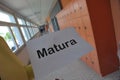 matura or maturity test at school