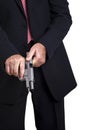 Cocking the Gun Royalty Free Stock Photo