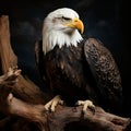 Mature American Bald Eagle, Portrait of wildlife Royalty Free Stock Photo