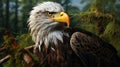 Mature American Bald Eagle, Portrait of wildlife Royalty Free Stock Photo