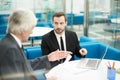 Mature Business Partners in Meeting Royalty Free Stock Photo