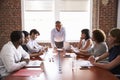 Mature Businessman Addressing Boardroom Meeting