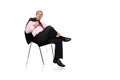 Mature businessman relaxing Royalty Free Stock Photo