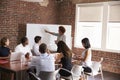 Mature Businesswoman Addressing Boardroom Meeting Royalty Free Stock Photo