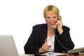 Mature businesswoman calling on the phone Royalty Free Stock Photo