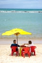 Mature couple at the beach