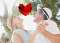 Mature couple dancing Royalty Free Stock Photo