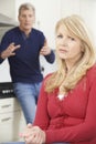 Mature Couple Having Argument At Home Royalty Free Stock Photo