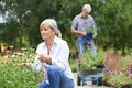 Mature Couple Shopping At Garden Centre Royalty Free Stock Photo