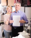 Mature couple took credit for home appliances