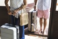 Mature couple vacationing at a resort Royalty Free Stock Photo