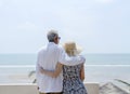 Mature couple vacationing at a resort