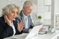 Mature couple working at office Royalty Free Stock Photo