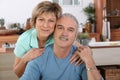 Mature couplein the kitchen Royalty Free Stock Photo