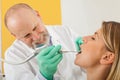 Dental cleaning with air flow