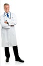 Mature doctor full length Royalty Free Stock Photo