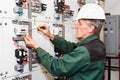 Mature electrician Royalty Free Stock Photo