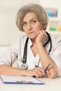 Mature female doctor Royalty Free Stock Photo