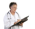 Mature Female Doctor Taking No Royalty Free Stock Photo