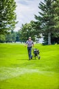 Mature Golfer on a Golf Course Royalty Free Stock Photo