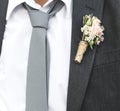 Mature groom getting married at the beach