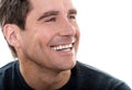 Mature handsome man close up portrait Royalty Free Stock Photo