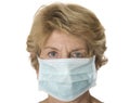 Mature healthworker with mask