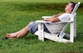 Mature man relaxing