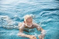 Mature man in a swimming pool Royalty Free Stock Photo