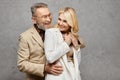 A mature man and woman, elegantly Royalty Free Stock Photo