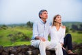 Mature middle age couple in love Royalty Free Stock Photo