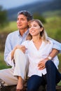 Mature middle age couple in love Royalty Free Stock Photo