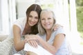 Mature Mother And Daughter Hugging